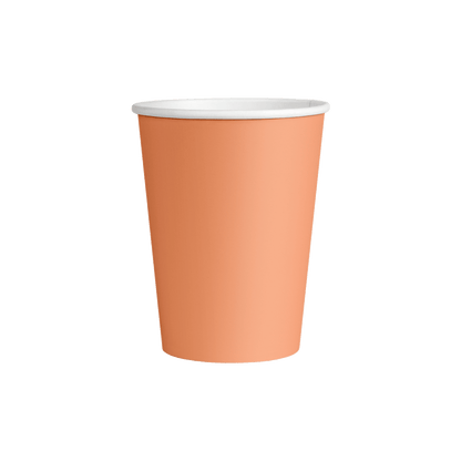 decent Hot Cup Single Wall 8oz – Sherbert Orange – 1,000 Cups