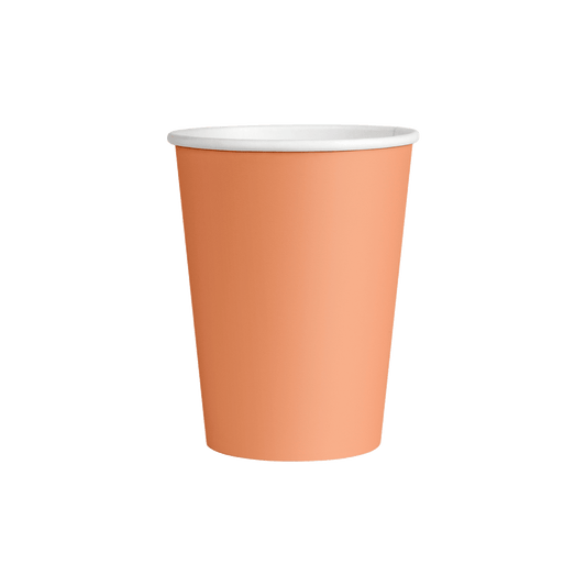 decent Hot Cup Single Wall 8oz – Sherbert Orange – 1,000 Cups