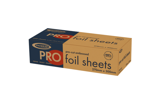 Prowrap 270mm x 300mm Pre-Cut Foil Sheets