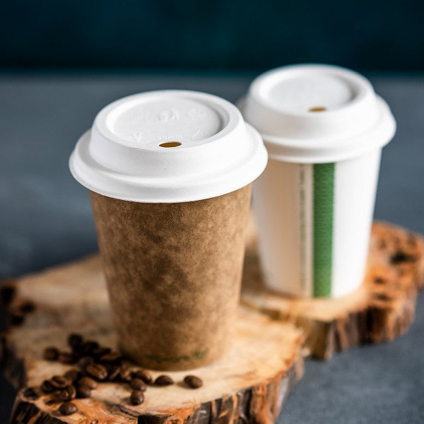 Vegware 89-Series Nourish Moulded Fibre Hot Cup Lid – 1,000 Lids