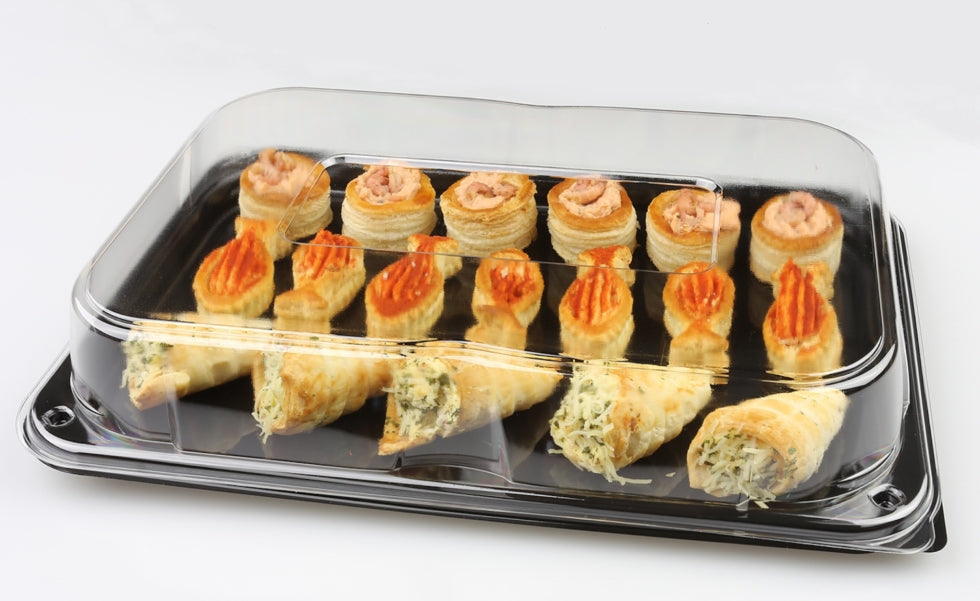 Sabert Ultimate Platter – Medium (35×24cm) – 25 Platters + 25 Lids