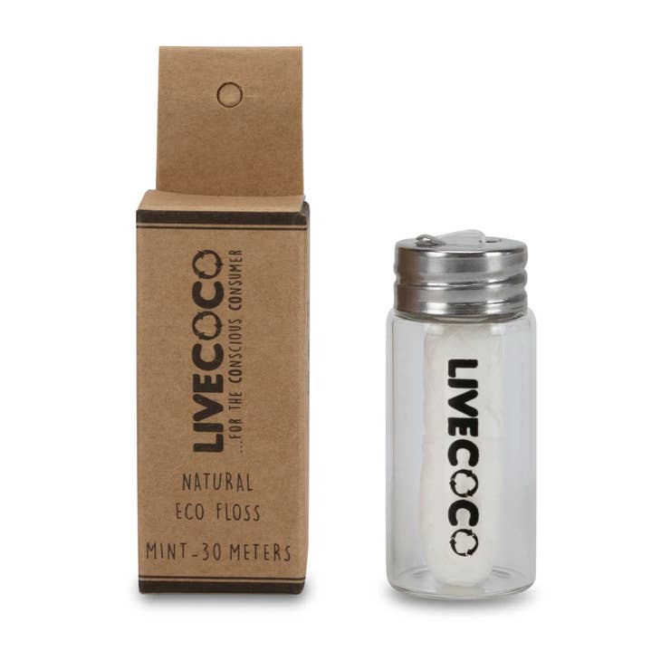 LiveCoco Natural Eco Floss - Fresh Mint Flavour