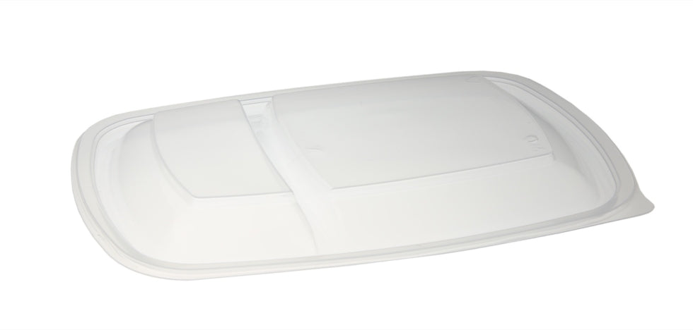 Sabert Fastpac Vented Lid for 2-Compartment Container – 300 Lids