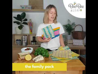 BeeBee & Leaf Beeswax Food Wraps (Nature - Pack of 5)