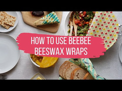 BeeBee & Leaf Beeswax Food Wraps (Winter - Pack of 5)