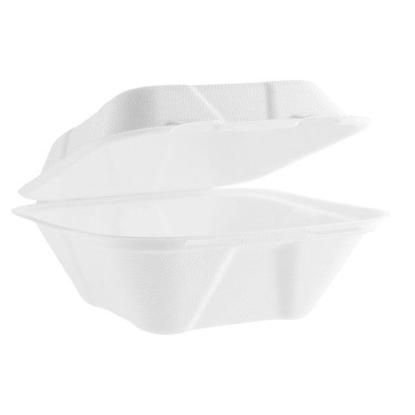 Vegware 7 × 7″ Bagasse Clamshell – 500 Boxes