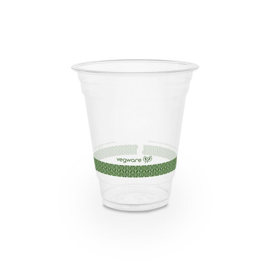 Vegware 12oz PLA Cold Cup – 96-Series Green Tree – 1,000 Cups